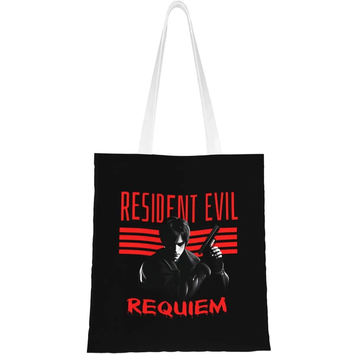 

Сумка-шоппер Jill Valentine Resident Evil 9, школьная сумка, женская сумка через плечо с принтом, стильная тканевая сумка-тоут