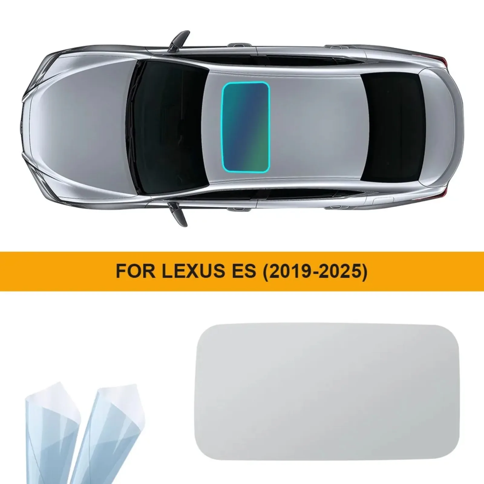 For Lexus ES 7th Gen ES350 2019-2025 TPU PPF Car Sunroof Insulation Film Ice Armor Protection Resistant Car Sunroof Stickers