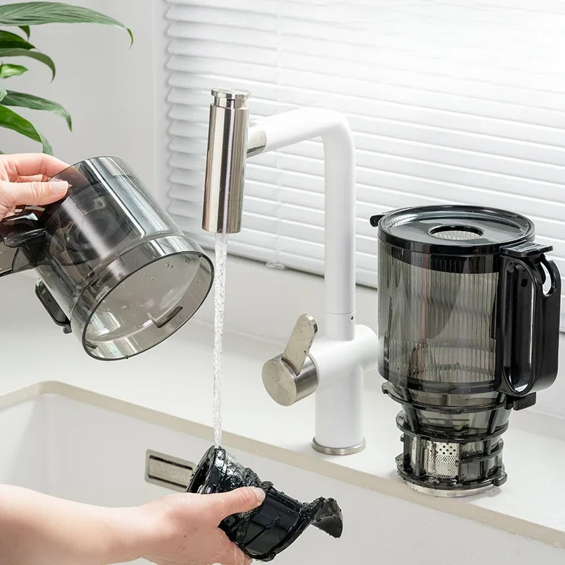 220V Slow Juicer Cold Press Extractor Filter Free Easy Wash Electric Fruit Juicer Machine Large Caliber Commercial