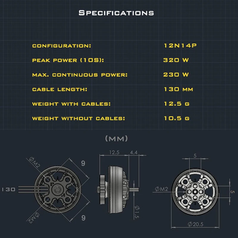 1/2 قطعة AMAX 1504 فرش السيارات 4000KV M2 * 9 مللي متر 12N14P FPV موتور انفجار عالية ل FPV RC سباق حرة الطائرة بدون طيار كوادكوبتر #2