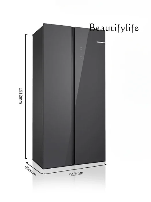 Ultra-thin flat-embedded refrigerator air-cooled first-class energy efficiency double-door freezer