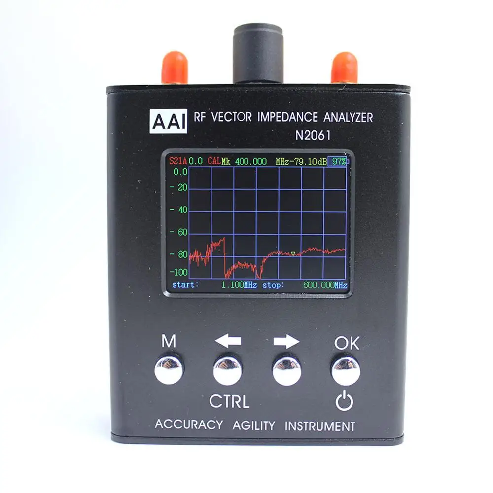 English version N2061SA Short Wave Antenna Analyzer Frequency range 1.1MHz~1300MHz resistance/impedance/SWR/s11 factorysale