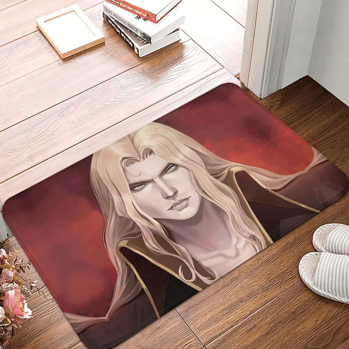 

Противоскользящий напольный коврик Alucard Fanart Castlevania, коврик от пыли для кухни, входа, дома, ванной комнаты, коврики для ног