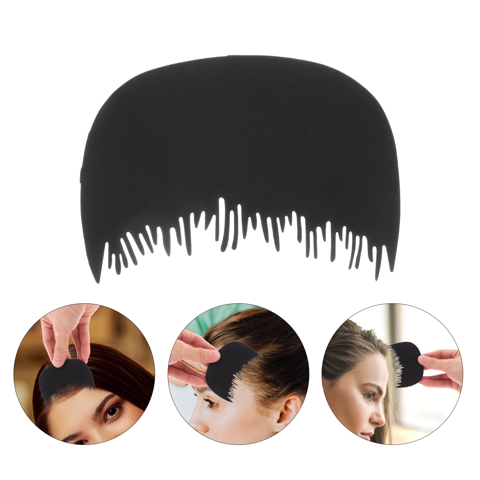 2 Pcs Fiber Hairline Comb Building Optimizing Combs Thicken Baffle Forehead Men Shield Plastic