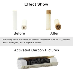 Tabakrauchrohrfilter, aktivierter Kohlenstoffrohrpapierfilter, doppelte Kunststoffseite, Raucheraktive Kohlewerkzeuge, 9 mm, 50pcs Haupt 9 -mm -Cachimbo -Filterverkäufe - №6