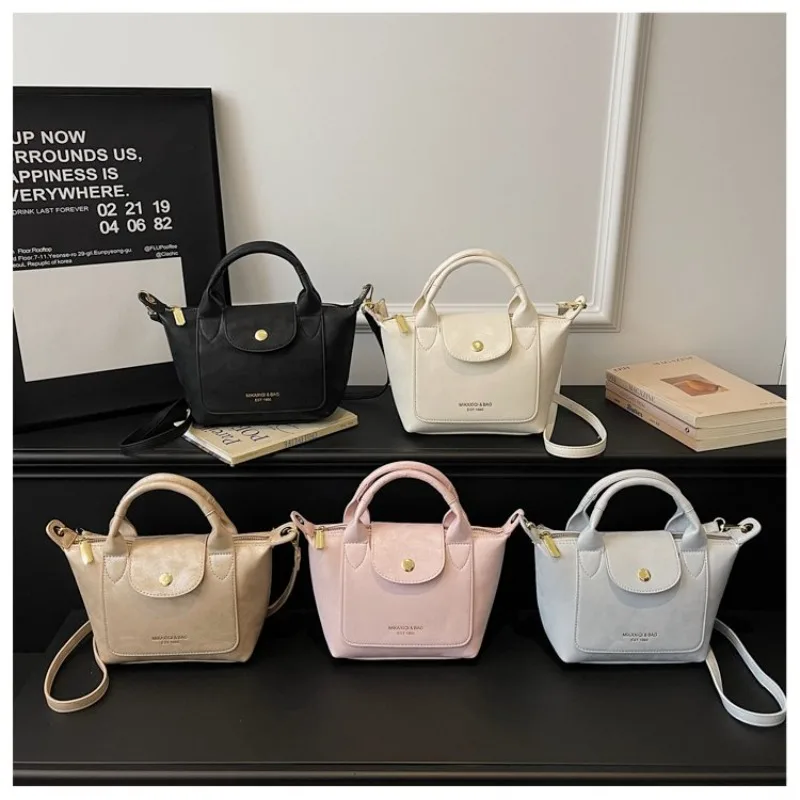 

Vintage Elegant Diaper Bag Ladies Leather Crossbody Handbag Casual Simple Stylish Unique Classic High End Trendy Commuter