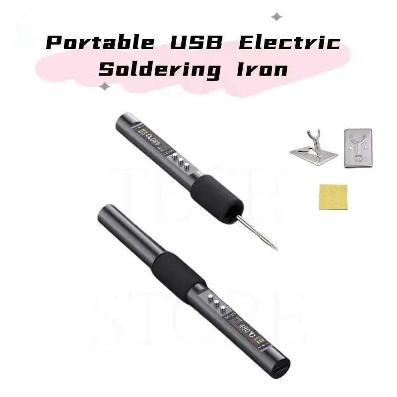 

100W USB Soldering Iron Pen 2S Fast Heating Mini Convenient Adjustable Temperature Home Tools For C210 C245 Soldering Iron Set