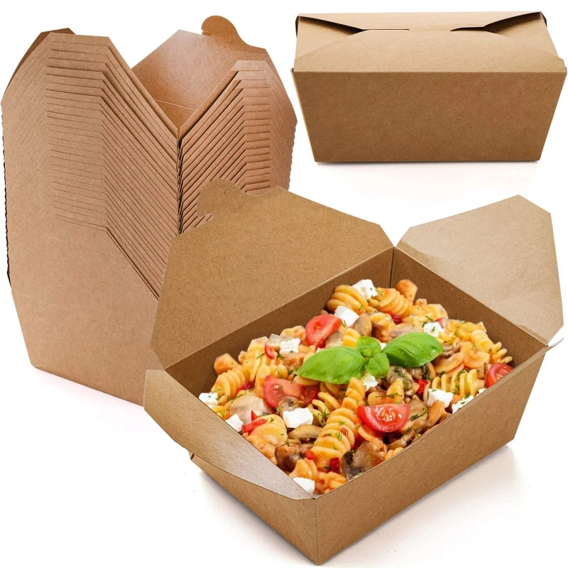 Customized productPerfect Size Takeaway Burger Box Packaging Bottom Embossed Design Competitive Price Kraft Paper Shipping Box