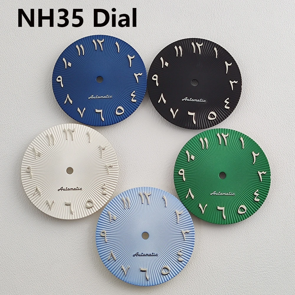 

28.5mm NH35 dial NH36 dial watch dial Arabic numerals dial Modified Dial fit NH35 Movement Watch accessories