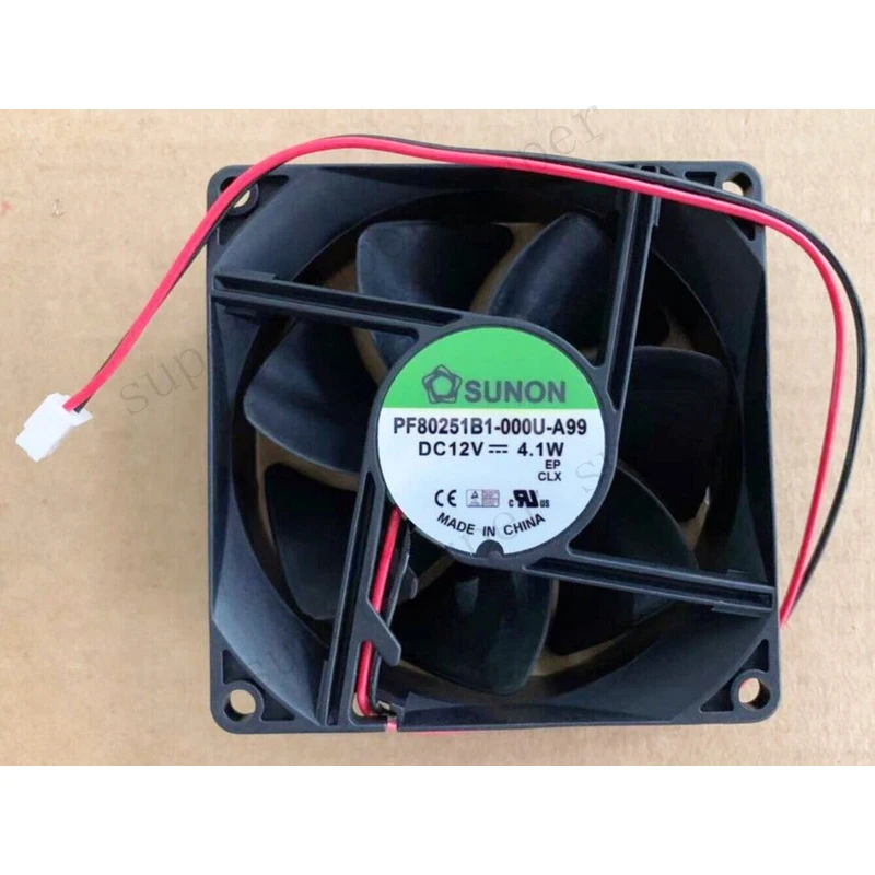 

S+ SUNON PF80251B1-000U-A99 fan DC12V 4.1W 2-pin 8cm cooling fan