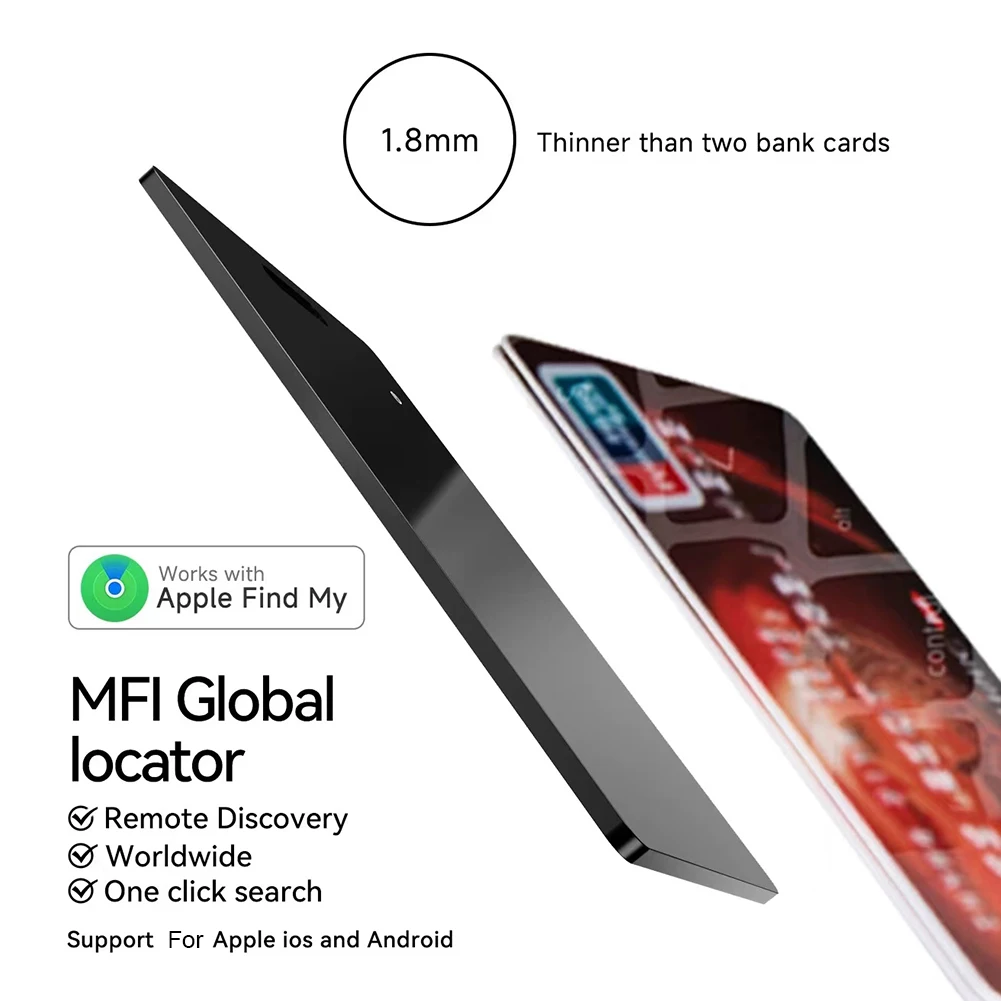 지갑 트래커 카드 무선 충전 품목 찾기 Apple Find My 앱 호환 수하물 지갑 카드 가방용 품목 위치 추적기