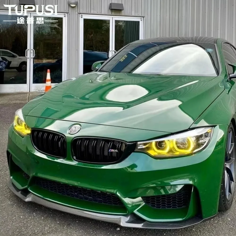 Gelbe Angel Eyes LED-Boards für BMW 4er M3 M4 F36 F32 F82 F80 F33 LCI 430i 440i 420i 2017–2020 Tagfahrlicht – Detail 6