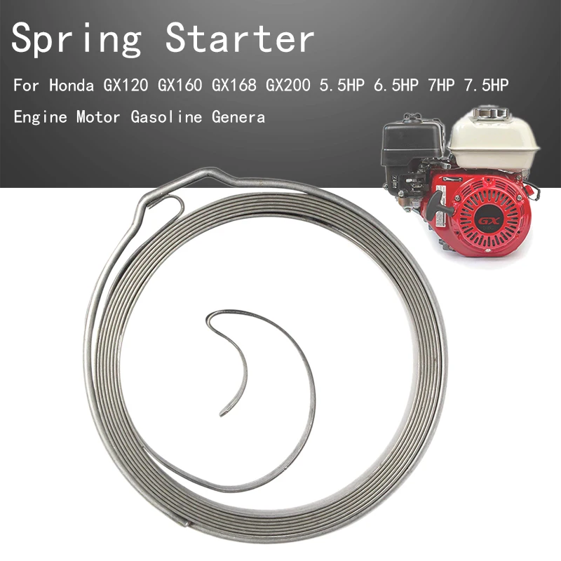 

Spring Recoil Pull Start Starter Primavera Para Honda GX120 GX160 GX168 GX200 5.5HP 6.5HP 7HP 7.5HP Engine Motor Genera