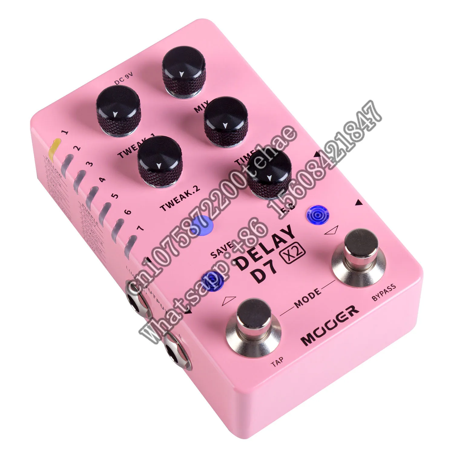 Mooer D7 X2 Delay Pedal Vintage Modern Effects Classic Analog Effector Bass Guitar Multi Effect Pedal 14 Types Delay Authentic