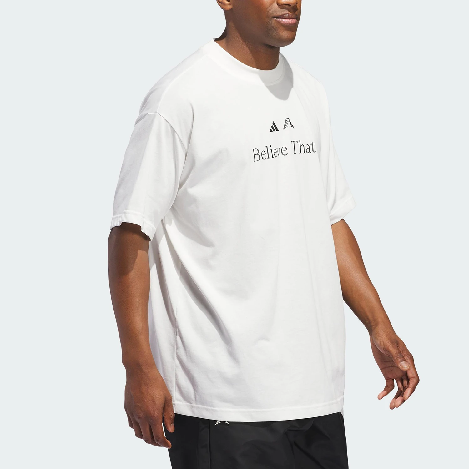 Adidas genuine summer men's loose outdoor durable short sleeved shirt JM7948