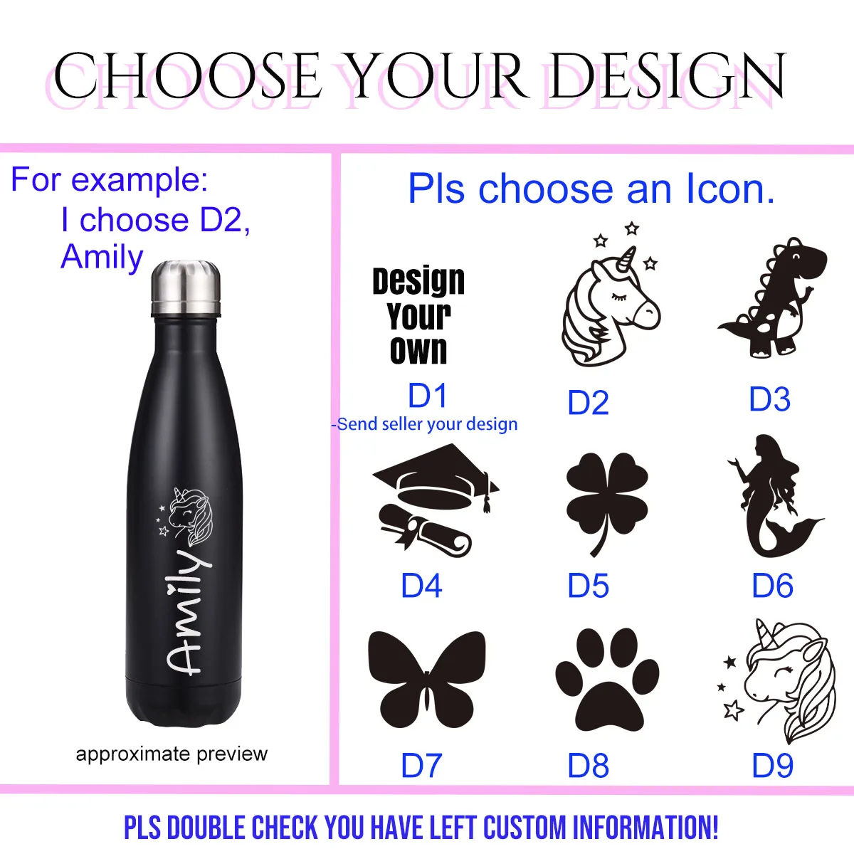 Personalized Friend Christmas, Thanksgiving, Birthday Gifts for Women, Bestie, Sister, Friendship Gifts, Custom Vacuum Flask