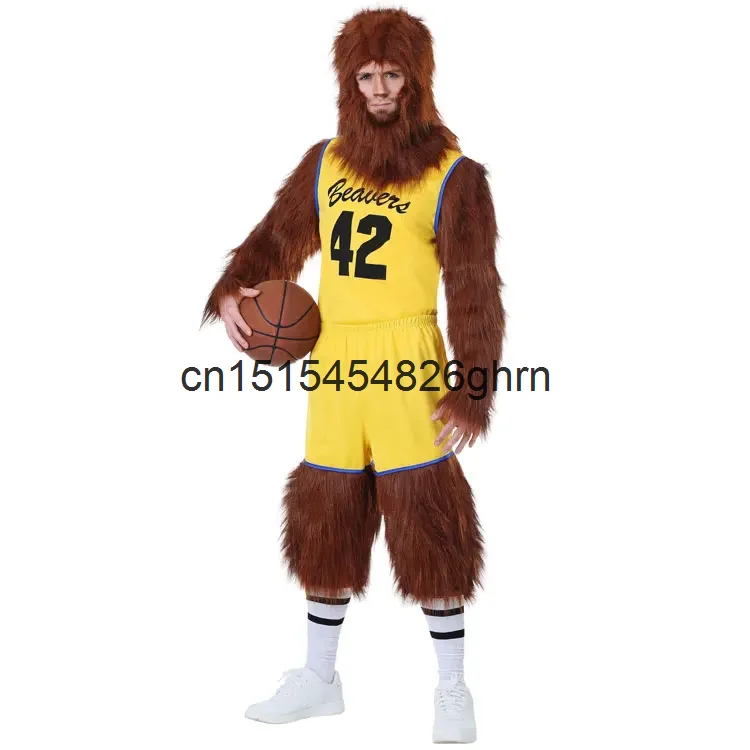 Disfraz de Cosplay de Mascota de hombre lobo bebé baloncesto CBA Midfield China actuación de escenario de Halloween