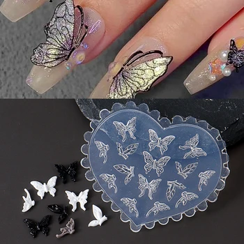 Silikon Nagel Schnitzform Schmetterling Ahornblätter Design geprägt Gel Lack Druck Schablonen DIY Vorlage Maniküre Werkzeuge