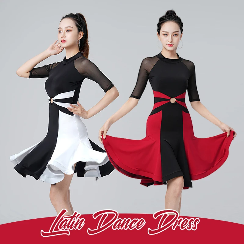 

Women Latin Dance Dress Female Female Dance Competition Dress Cha-cha Samba Rumba Tango Stage Performance Costumes