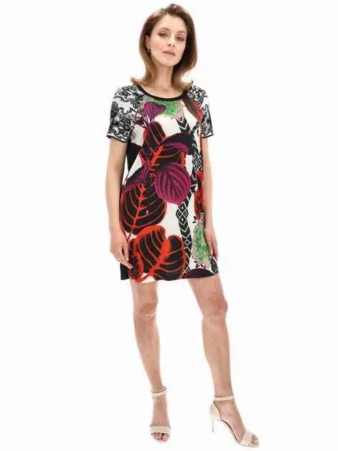 Vestido largo de manga corta con estampado para mujer, moda española, Comercio Exterior, nuevo