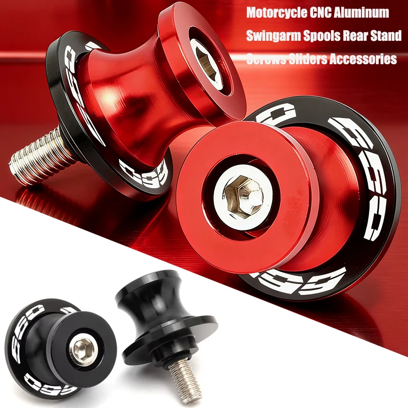 For Motorcycle Trident | 660 Tiger 900 800 1200  Trident660 | Accessories CNC Aluminum 8mm Swingarm Spools Slider Stand Screw