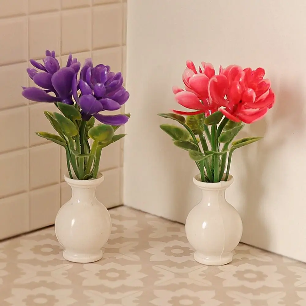 

Новый 1:12 кукольный домик миниатюрный 4 цвета 1,4*5,3 ~ 5,6 см пластиковая имитация вазы модель дома миниатюрные украшения для кукольного домика