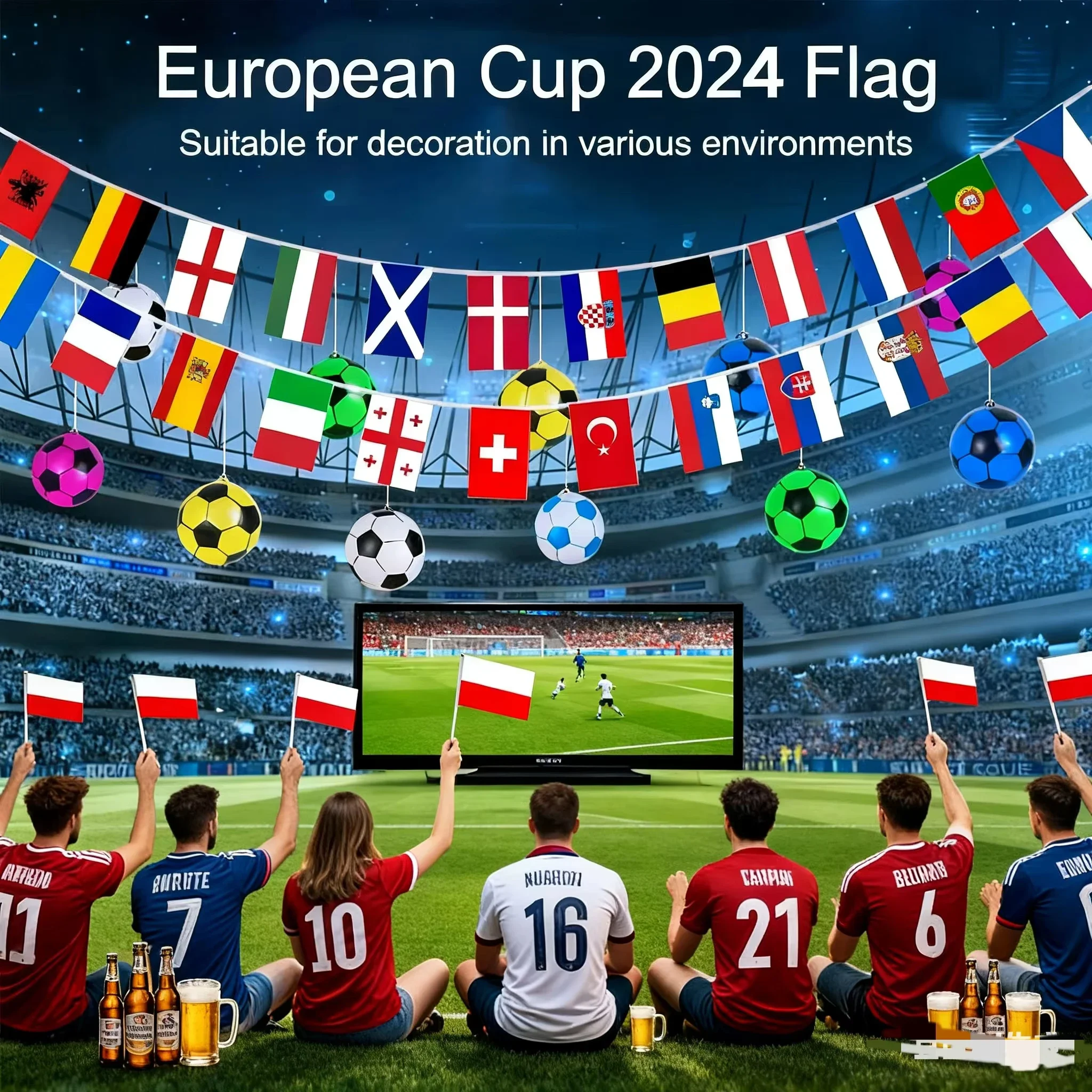 

8L Europe Oscams 2025 polska 8 linii poland Flags Clines 14x21cm Netherlands Germany UK Ireland Slovakia Switzerland Flags