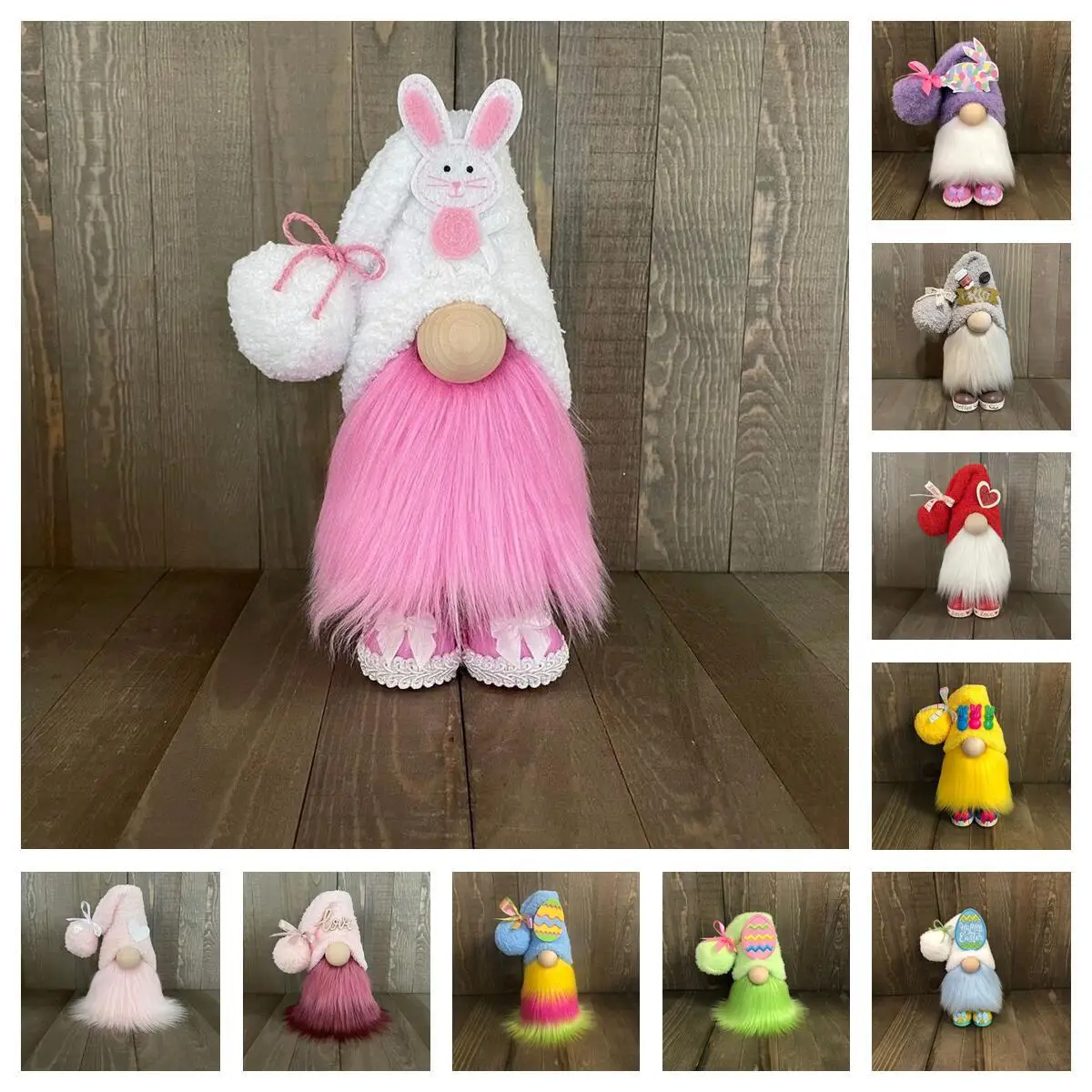 

Gnome Doll Decorative Easter Home Decorations Supplies Cute Bunny Faceless Dolls Desktop Ornament Home Decor Small Ornaments