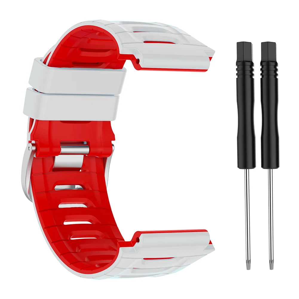 Cinturino per orologio sportivo regolabile con cinturino in silicone per Garmin Forerunner 920XT