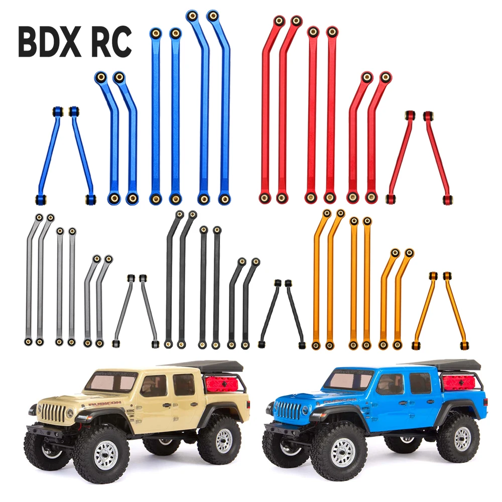 BDXRC 1/24 RC Crawler Car Axial SCX24 Jeep Gladiator AXI00005  CNC Aluminum High Clearance 4 Links Set Upgrade Parts