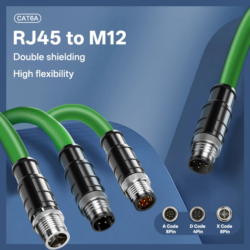 cabo-ethernet-industrial-byxgd-m12-d-code-macho-4-pinos-para-rj45-com-blindagem-de-metal-trancado-ip67-para-uso-externo-em-profinet-ethercat