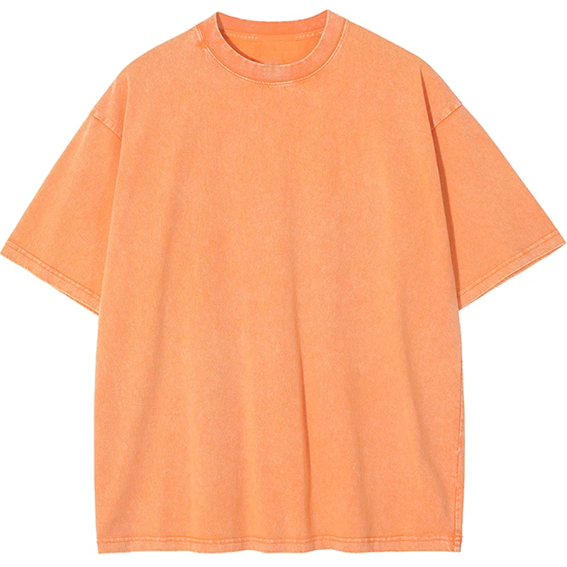 Mannen Vrouwen Gewassen Vintage T-shirts Straat Hip Hop Retro Punk T-shirt Harajuku Casual Katoen Korte Mouw Paar T-shirts tees