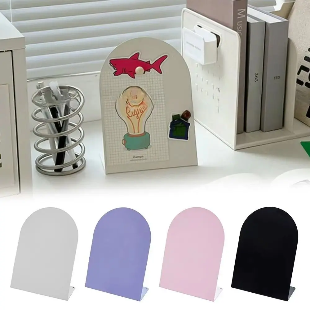 Papan Pesan Desktop Logam, Papan Pesan Berdiri, Ornamen, Papan Pesan Kapasitas Besar, Dekoratif Tulisan Tangan