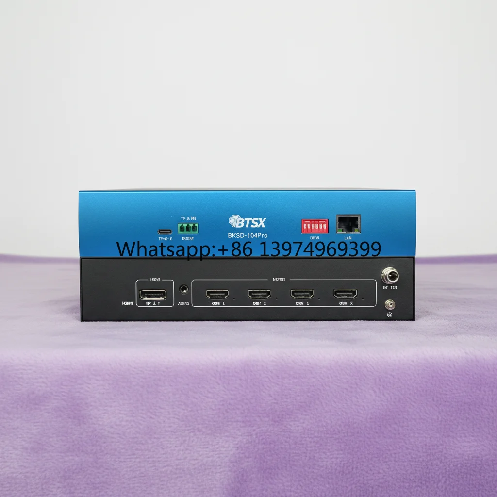 Bitvisus 1 DP 2.1 8K60 Input 4 HDMI 2.0 4K60 Output Industrial Grade Multi Screen Display 1x2 1x3 1x4 2x2 Video Splicer Splitter