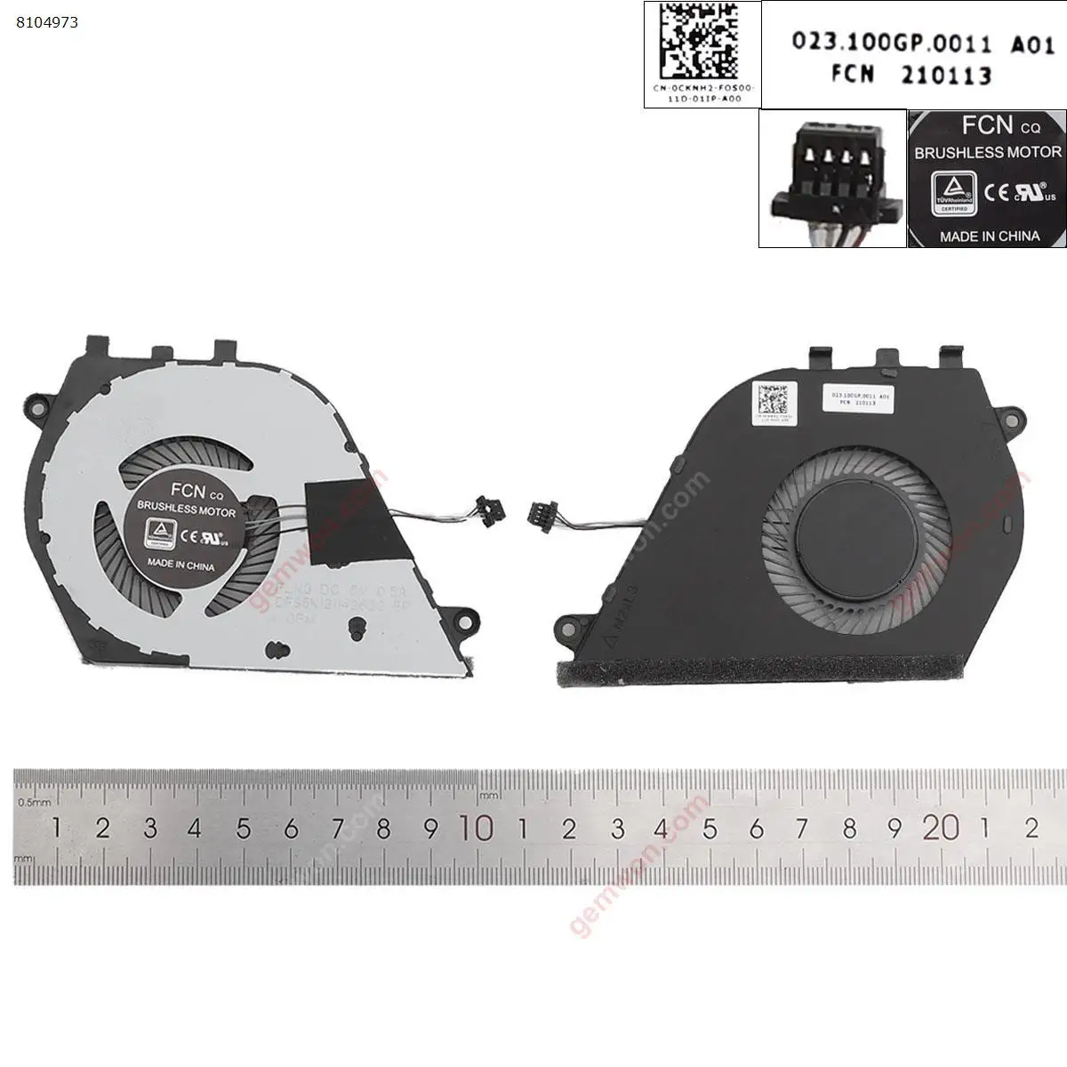 Laptop Cooling Fan for Dell Vostro 5490 for Short Line