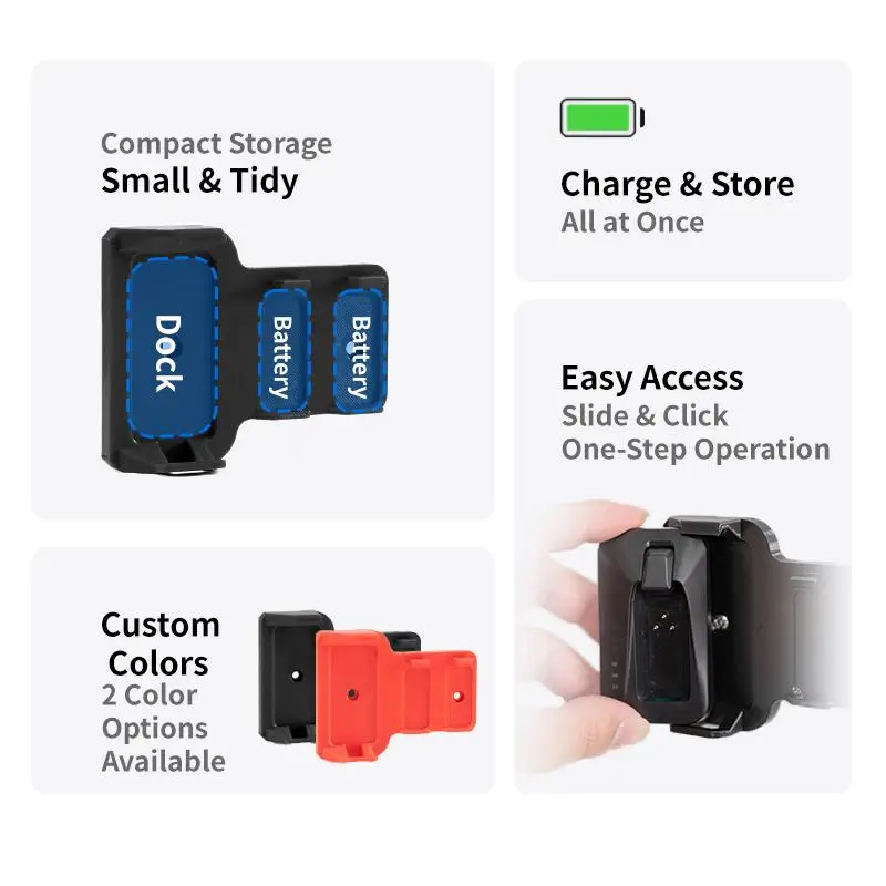 For SRAM Shifter Battery Wall Dock Nylon Holder For Rival E-Tap Charger & 2 Batteries Indoor Bike Workshop Storage Accessory