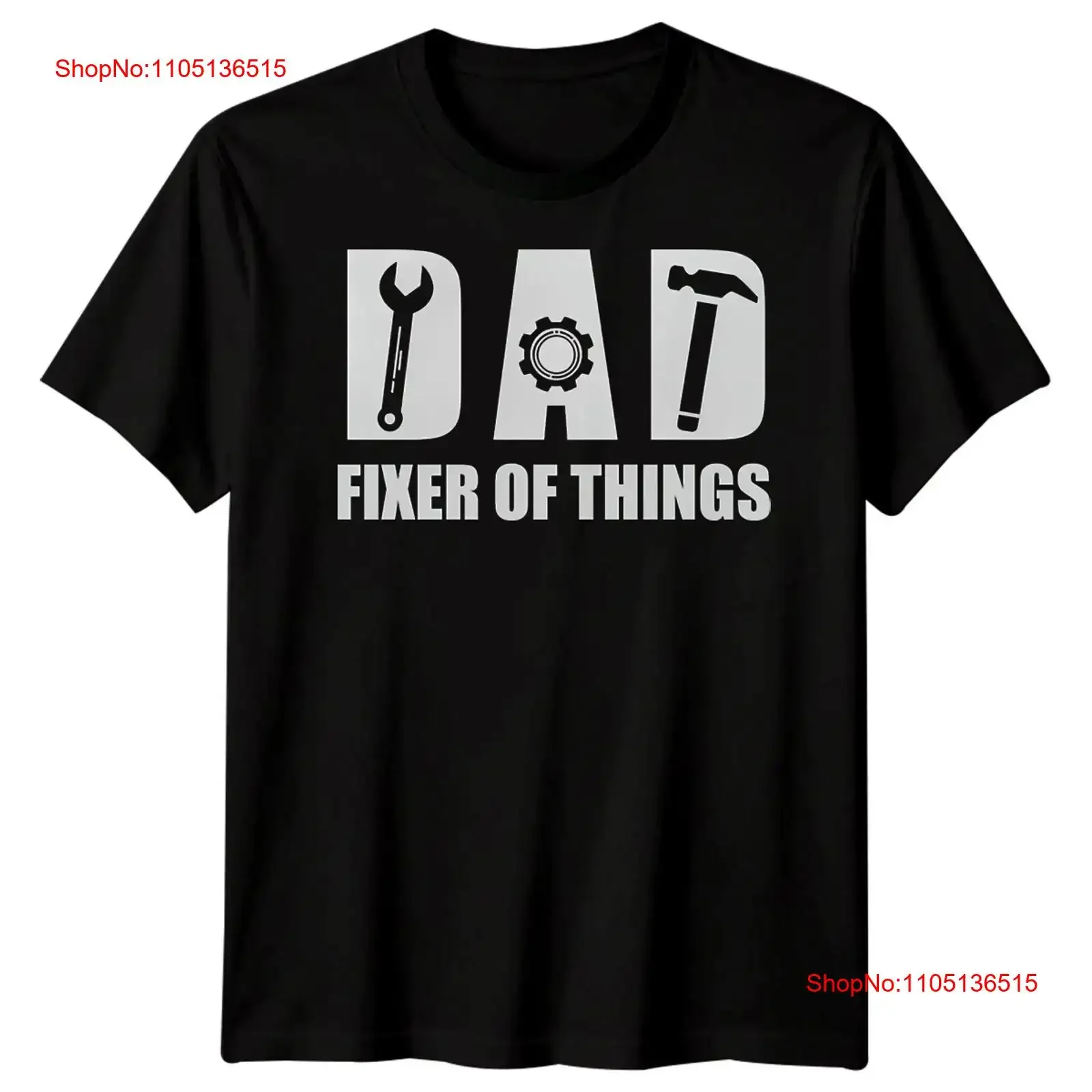 Mens Wrench Gear Hammer Funny Fathers Day T Shirt Best Dad Ever Papa Life FD vintage Washed Stretched Top For Everyday Wear