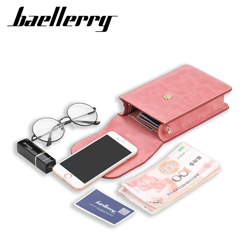 Fashion Women Mini Shoulder Bags Small Crossbody Messenger Bag Wrist Band Design Quality Phone Purse Ladies Multi Card Holder