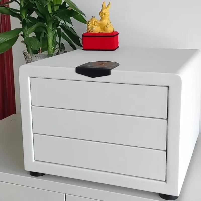 Anti-theft storage drawer fingerprint jewelry box Small smart safe multi-layer model
