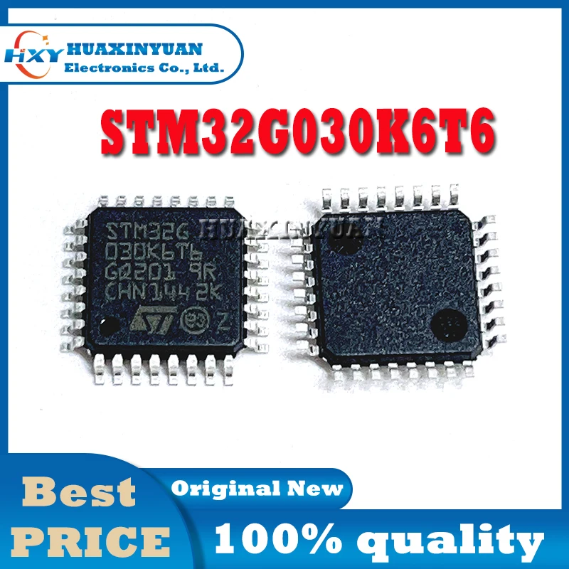 1PCS/LOT STM32G030K6T6  STM32G STM32G03 STM32G030 STM32G030K6 STM32G030K  LQFP32 STM STM32 New and Original  Ic Chip In Stock IC