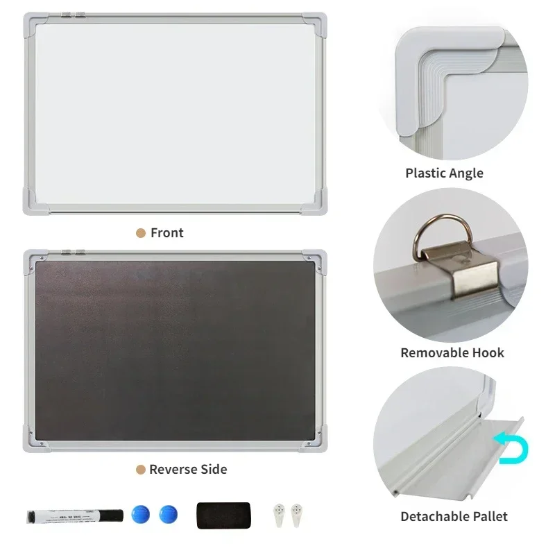 Magnetic Whiteboard for Home and Office - Hanging, Erasable, Teaching Board for Writing, Displaying and Bulletin