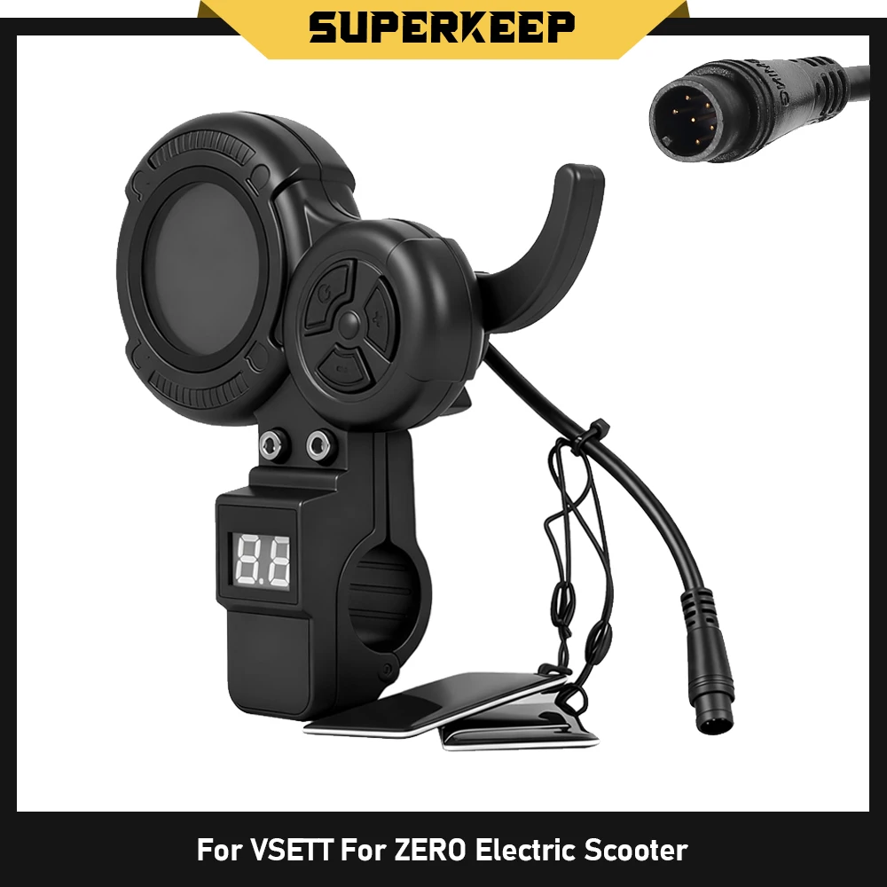 Dashboard LCD Display for VSETT 8 8+ 9 9+ for ZERO 8 9 10 8X 10X Z8PRO Electric Scooter Accelerator Throttle Instrument Parts
