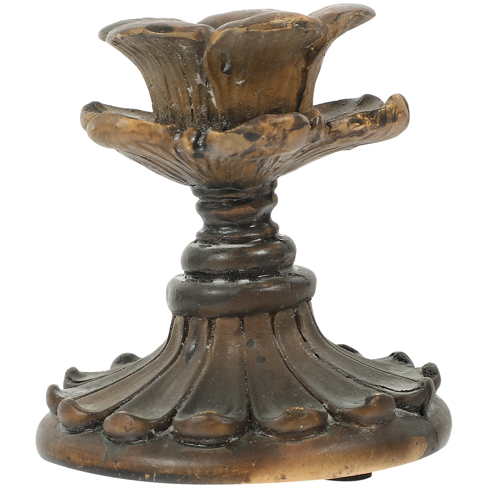 

Resin Candleholder Unique Design Finish Stand for Festival Banquet Candlelight Dinner Tabletop Ornament Decor