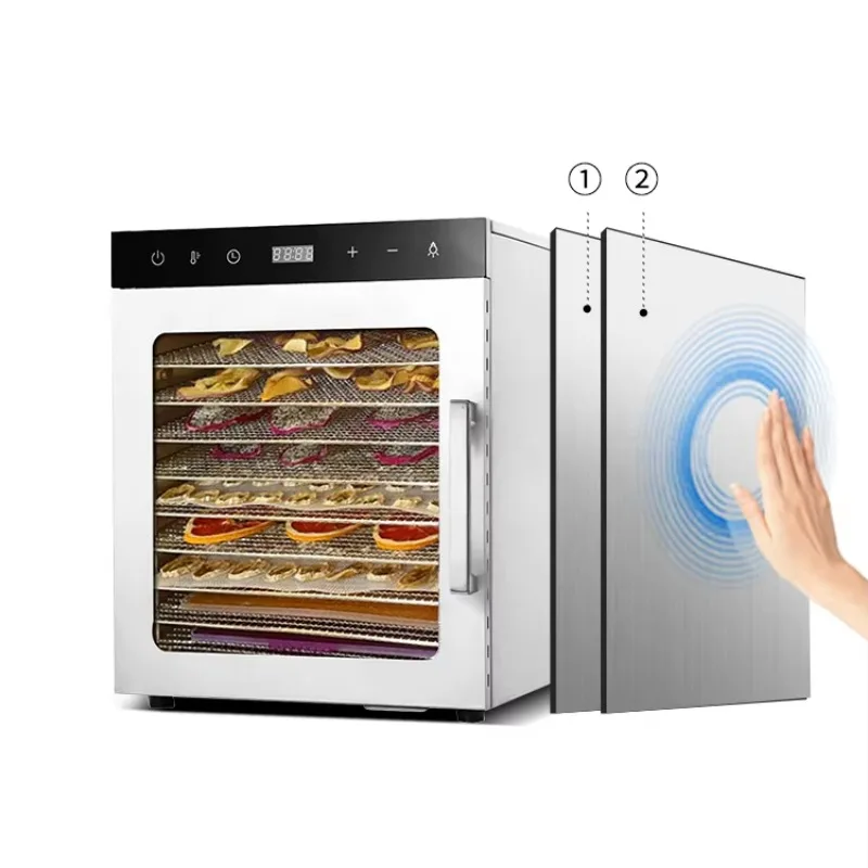 

Home Use Electric Food Dehydrator 10 Tray Double Layer Fruit Drying Machine For Sale