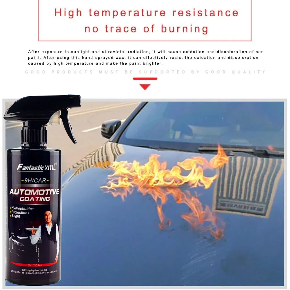 For Car 500ML 9H Hardness Car Detailing Ceramic Coating Car Products Car Accessories Nano Glass Voiture Plastic Restorer Tools