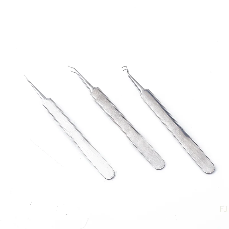 

[YU]Needle Tweezers Blackhead Pimples Removal Pointed Bend Head Face Care Tools