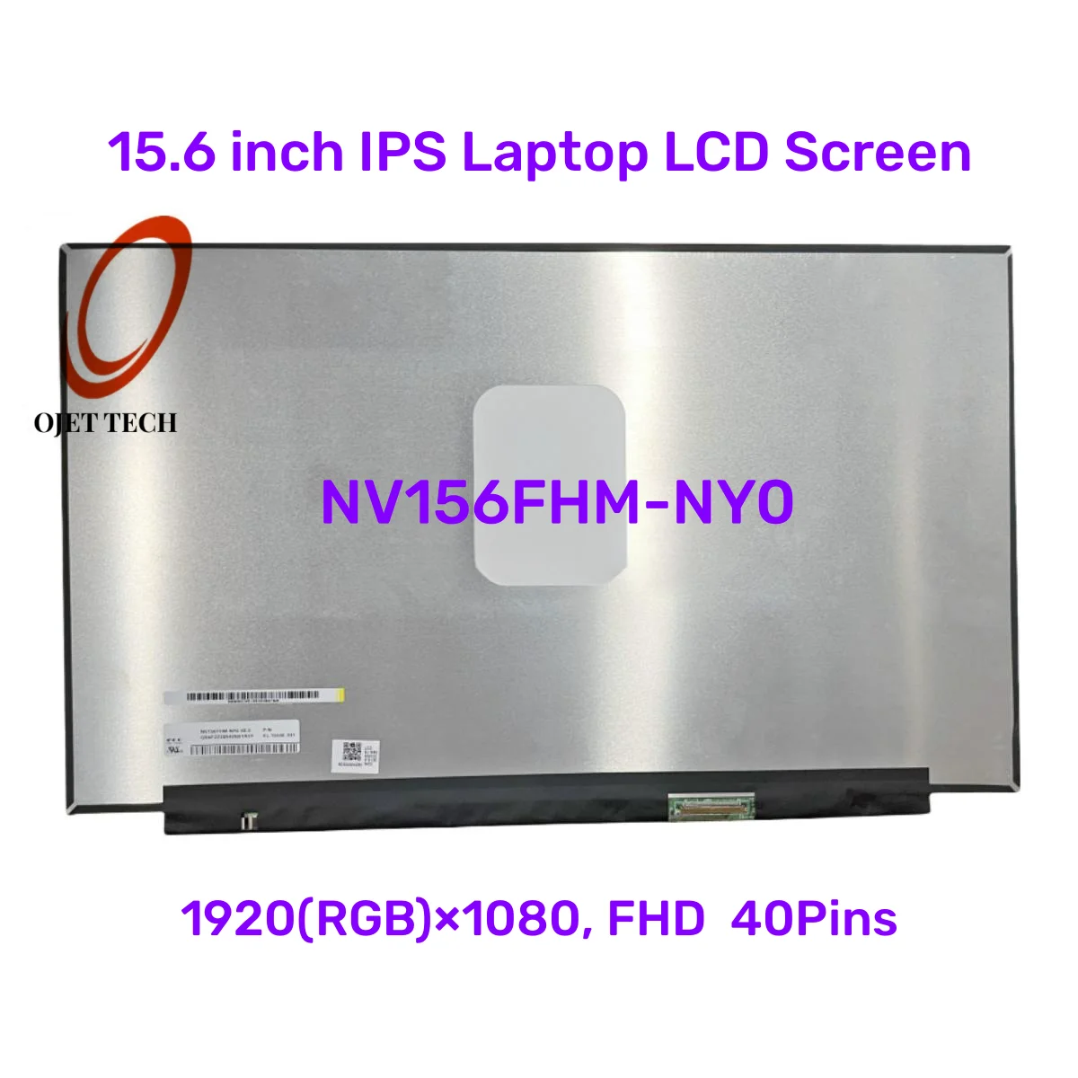 

15.6 Inch NV156FHM-NY0 NV156FHM NY0 Laptop LCD Screen Panel Matrix 1920*1080 165HZ EDP 40PINS