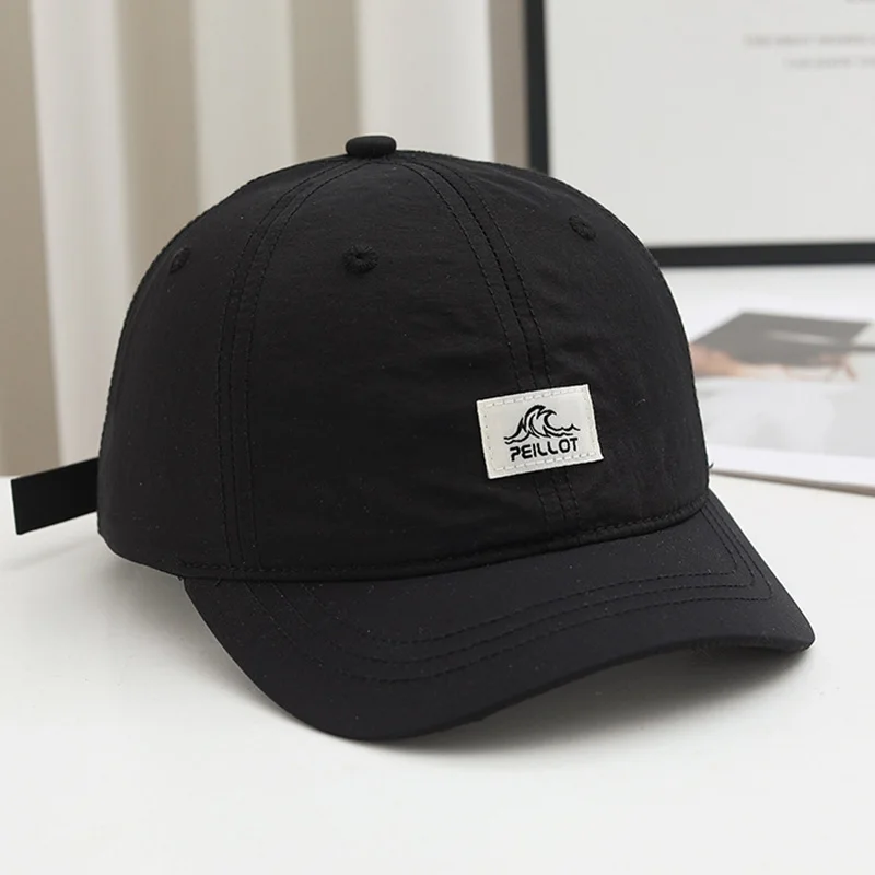Eine Herren-Kappe mit kurzer Krempe, neuer Sommerstil, atmungsaktive und schnell trocknende Baseballmütze, leichte Soft-Top-Entenschnabelmütze für Damen – Detail 5