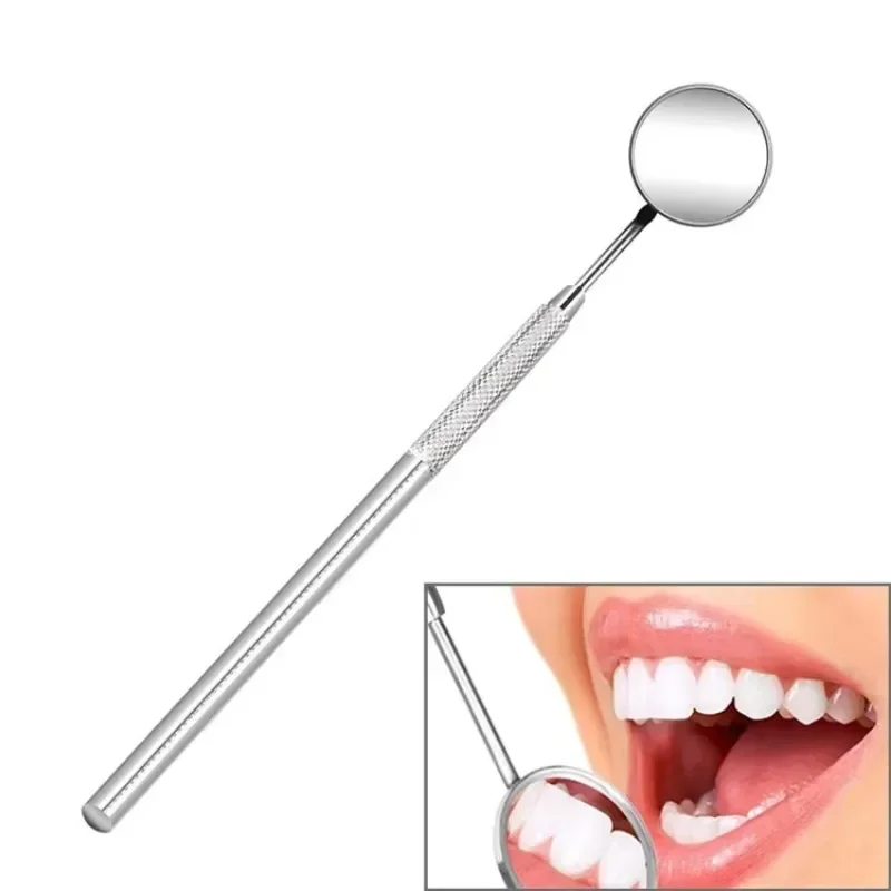 Unique Art Design Oral Care Healthy Tool for Teeth Cleaning Inspection Handle Mirror, Mini Dental Makeup Mirror