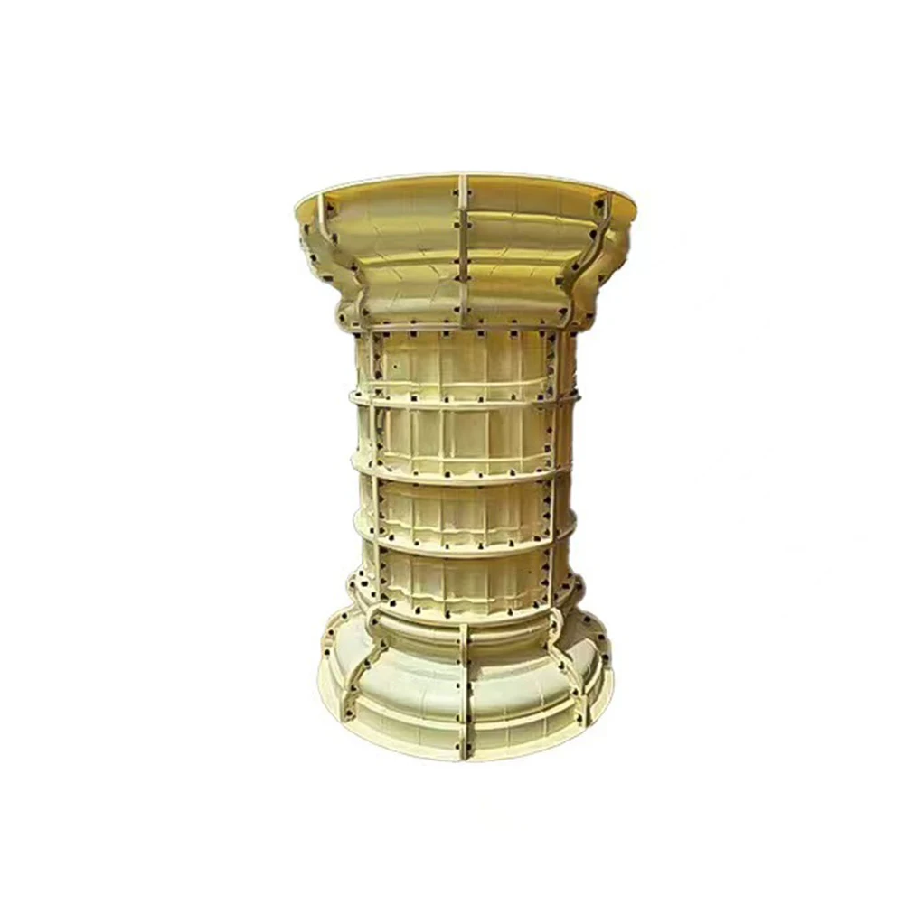 

80cm diameter high striped European Roman column mold villa courtyard door cement cast-in-place round column model manufacturer